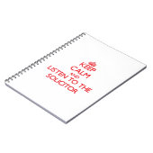 Hou Calm en luister naar de solicitor Notitieboek (Linkerzijde)