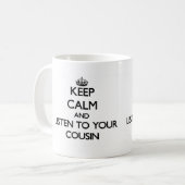 Hou Calm en luister naar je neef Koffiemok (Voorkant links)