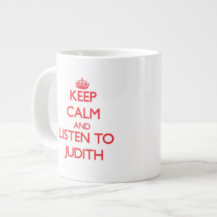 Hou Calm en luister naar Judith Grote Koffiekop
