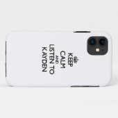 Hou Calm en luister naar Kayden Case-Mate iPhone Case (Achterkant (horizontaal))