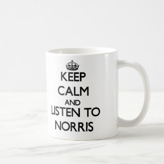 Hou Calm en luister naar Norris Koffiemok