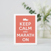 Hou Calm en Marathon Briefkaart (Staand voorkant)