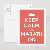 Hou Calm en Marathon Briefkaart (Voorkant / Achterkant)