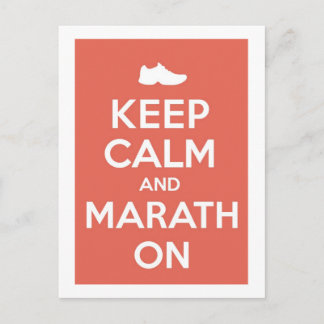 Hou Calm en Marathon Briefkaart