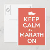 Hou Calm en Marathon Briefkaart (Voorkant / Achterkant)