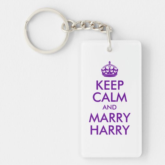 Hou Calm en Marry Harry Sleutelhanger (Voorkant)