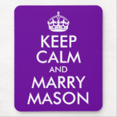 Hou Calm en Marry Mason Muismat (Voorkant)