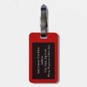 Hou Calm en Obey mama Bagagelabel (Achterkant verticaal)