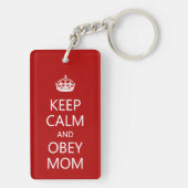 Hou Calm en Obey mama Sleutelhanger (achterkant)