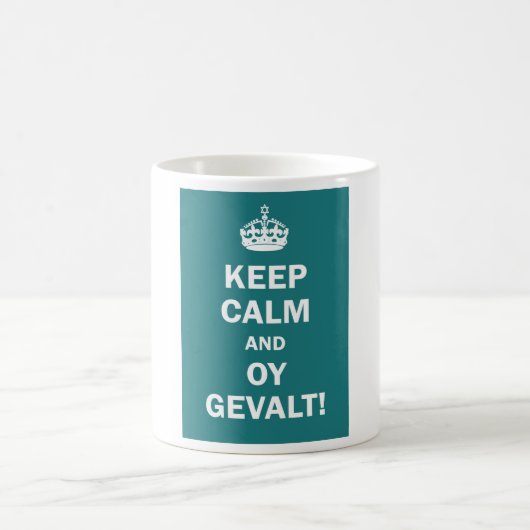"Hou Calm en Oy Gevalt!" Koffiemok (Center)