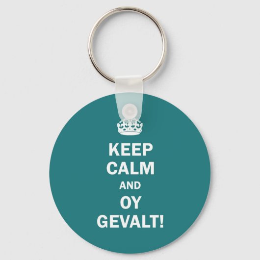 "Hou Calm en Oy Gevalt!" Sleutelhanger (Voorkant)
