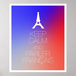 Hou Calm en Parler Francais Poster