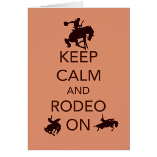 Hou Calm en Rodeo op cowboy cowgirl cadeau