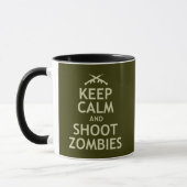 Hou Calm en Shoot Zombies Mok (Links)