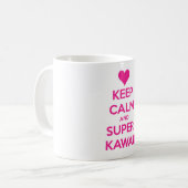 Hou Calm en Super Kawaii Koffiemok (Voorkant links)