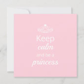 Hou Calm en wees een prinsesroze (Voorkant)