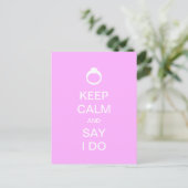Hou Calm en wees prinses Briefkaart (Staand voorkant)