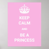 Hou Calm en wees prinses Poster (Voorkant)