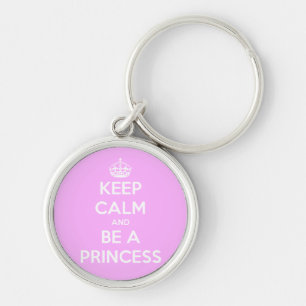 Hou Calm en wees prinses Sleutelhanger