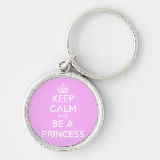 Hou Calm en wees prinses Sleutelhanger (Voorkant)