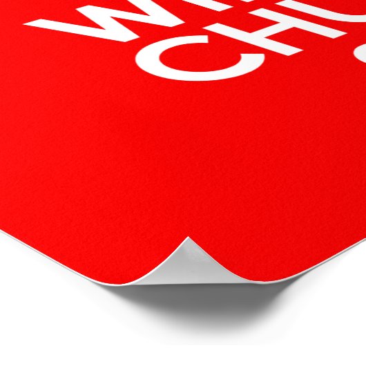 Hou Calm en Wing Chun aan!!! Poster (Hoek)