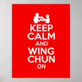 Hou Calm en Wing Chun aan!!! Poster (Voorkant)