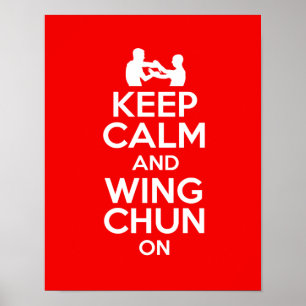Hou Calm en Wing Chun aan!!! Poster