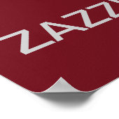 Hou Calm en Zazzle aan! Poster (Hoek)