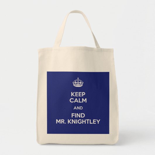 Hou Calm Find Mr Knachtley Emma Jane Austen Tote Bag (Voorkant)
