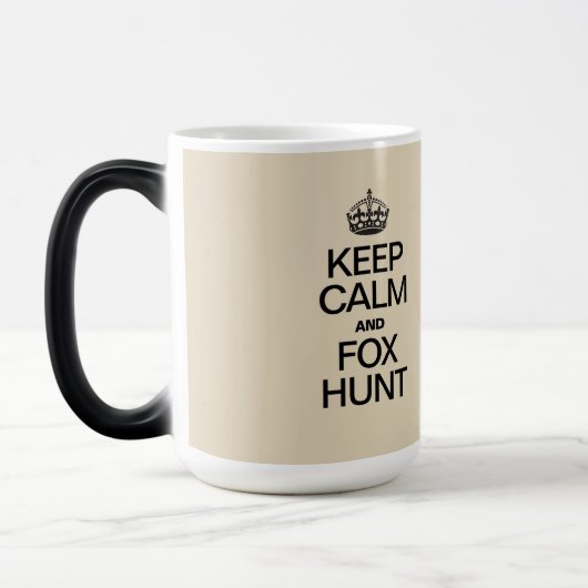 Hou Calm Fox Hunt Magische Mok (Links)
