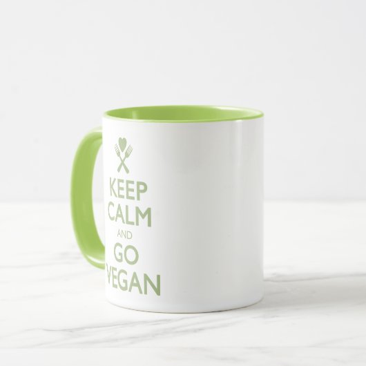 Hou Calm Go Vegan Mok (Voorkant links)