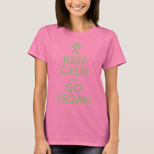 Hou Calm Go Vegan T-shirt (Voorkant)
