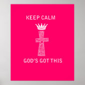 Hou Calm, God heeft dit poster. Poster (Voorkant)