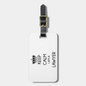 Hou Calm, ik ben advocaat Bagagelabel (Voorkant verticaal)