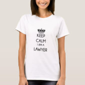 Hou Calm, ik ben advocaat T-shirt (Voorkant)