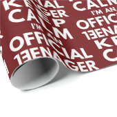 Hou Calm ik ben een officiële tiener Cadeaupapier (Rol Hoek)