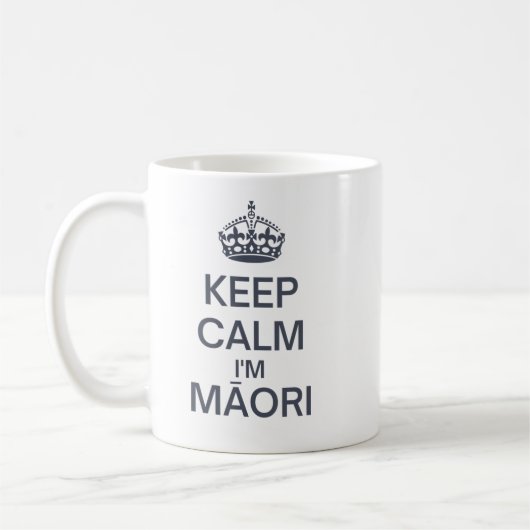 Hou Calm ik ben Maori Koffiemok (Links)