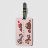 Hou Calm, ik heb de chocolade meegenomen. Bagage l Bagagelabel (Voorkant (verticaal))