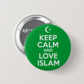 Hou Calm Islamic Ronde Button 5,7 Cm (Voorkant /achterkant)