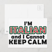 Hou Calm Italians Briefkaart (Voorkant / Achterkant)