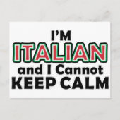 Hou Calm Italians Briefkaart (Voorkant)