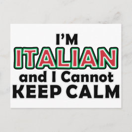 Hou Calm Italians Briefkaart