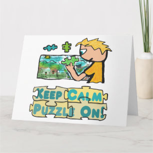 Hou Calm Jigzaag Puzzle Kaart