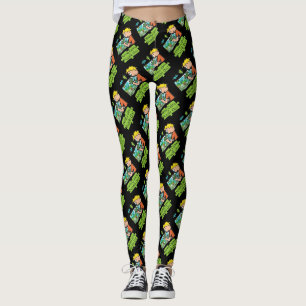 Hou Calm Jigzaag Puzzle Leggings