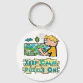 Hou Calm Jigzaag Puzzle Sleutelhanger (Voorkant)