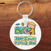 Hou Calm Jigzaag Puzzle Sleutelhanger (Voorkant)