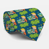 Hou Calm Jigzaag Puzzle Stropdas (Opgerold)