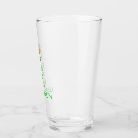 Hou Calm Kiss A Leprechaun Partij Glas (Links)
