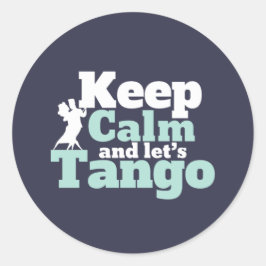Hou Calm Let's Tango Funny Ballroom Danser Dance Ronde Sticker