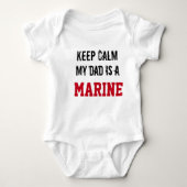 Hou Calm Mijn vader is een MARINE Romper (Voorkant)